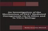 An Investigation of the Mechanism of PAX7 Mediated Oncogenesis via In Silico and In Vitro Biology