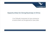 Opportunities in Doing Business in China GSB