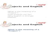 Projects and English