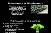 Resources & Biodiversity