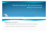 How to write an Executive Summary for your B-Plan