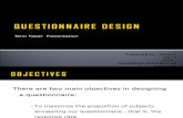 Questionnaire Design by Dikshit Abrol