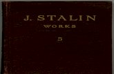 J V Stalin - Works : Volume 5 (1921 - 1923)