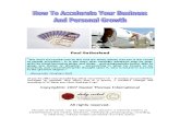 How to Accelerate Your Business and Personal Growth