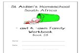 awl & awn End-Word Family Workbook, Donnette E Davis, St Aiden's Homeschool