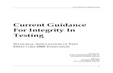 Guidence for Integrity In Testing