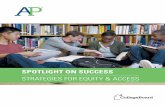 Spotlight on Success: Strategies for Equity and Access, 2013