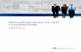 Microsoft Dynamics AX 2012 licensing guide - customer edition