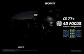 Sony A77II 4D Focus Camera Settings Guide