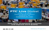 PTC Live Global 2015 Advance Program