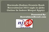 Narmada Jhabua Gramin Bank Recruitment 2015 njgb.in (Jobs Online In Indore Bhopal Apply)