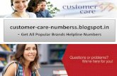 customer-care-numberss.blogspot.in- Get All Popular Brands Helpline Numbers