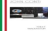 John Conti Toilet Macerator