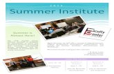 2015 ITTC Faculty Center Summer Institute Catalog