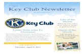 April Key Club Newsletter
