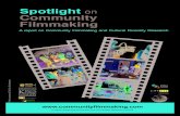 Spotlight on Community Filmmaking: A report on Community Filmmaking and Cultural Diversity Research
