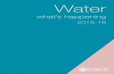 WATER: what's happening, 2015-2016