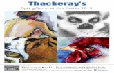 Thackeray's Spring/Summer Art Events 2015