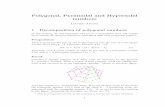 Polygonal, Pyramidal and Hypersolid numbers