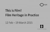 This is Film! LECTURE #1, 12 February 2015