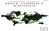 Rapoport Journal of Peace, Conflict and Justice Volume 2