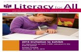 2015 Literacy for All Exhibitor Brochure