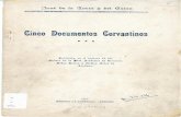 1925 cinco documentos cervantinos jose de la torre y del cerro