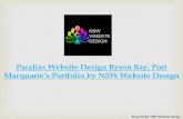 Parallax Website Design Byron Bay, Port Macquarie’s Portfolio by NSW Website Design