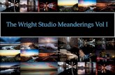 The Wrght Studio Meanders volume 1