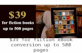 $39 for fiction ebook conversion up to