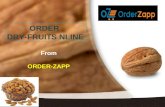 Order healthy dry fruits online with orderzapp