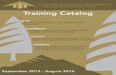 Cascade Employers Association Annual Training Catalog