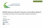 SE4ALL Advisory Board Finance Committee Report