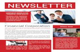 Corporate newsletter template