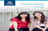Undergraduate Information - Actuarial Studies 2016