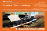 Senior Recreation Fall activities 2015