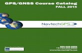 NavtechGPS GNSS Fall 2015 Course Catalog