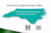 North Carolina Residency Tutorial for Tuition Purposes