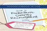 Panhellenic Sorority Recruitment Guide 2015