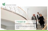 Course catalogue Executive Education  University of St.Gallen 2016
