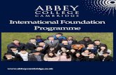 Abbey College Cambridge International Foundation Programme 2015 2016