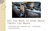 All you want to know about tablet car mount