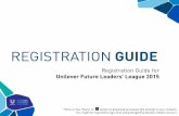 Unilever Future Leaders' League 2015 - Registration Pack