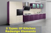 3 Types of Kitchen Redesign Elements