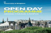 Grand Parade open day programme