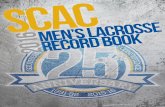 2016 SCAC Men's Lacrosse Fact & Record Book