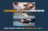 Nike Tennis Camps 2016 Brochure