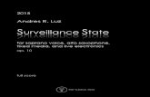 Luz, Andres - Surveillance State for soprano, alto saxophone, fixed media, and live electronics