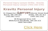 Personal Injury Lawyer Stouffville - Kravitz Personal Injury Lawyer (800) 964-0361