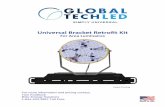 Global Tech LED Universal Bracket Retrofit Kit Brochure w install
